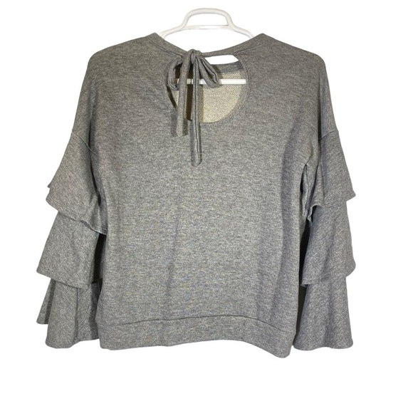 Penelope Project women's Medium Tiered bell sleeve dropped shoulder sweatshirt - Picture 2 of 5